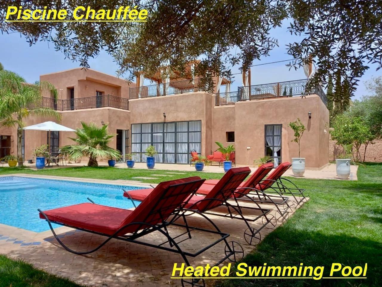 Villa Villa Scil De Luxe, Piscine Chauffee, 3 Suites, Hamam, Jacuzzi Exterieur, Salle De Sport, Service Baby Sitter, Option Gouvernante, Vue Sur L'Atlas, Parkings Prive, Pas De Vis A Vis !